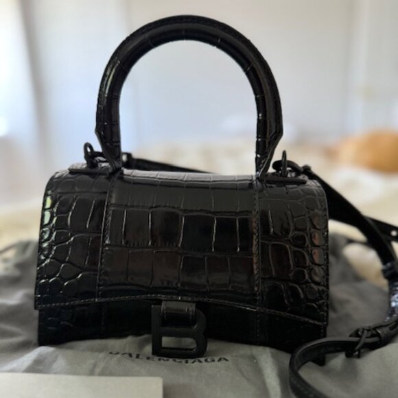 Authentic Balenciaga XS Hourglass Top Handle Crossbody. Very Good Condition! - Picture 1 of 7